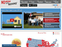 Tablet Screenshot of noroofleftbehind.com